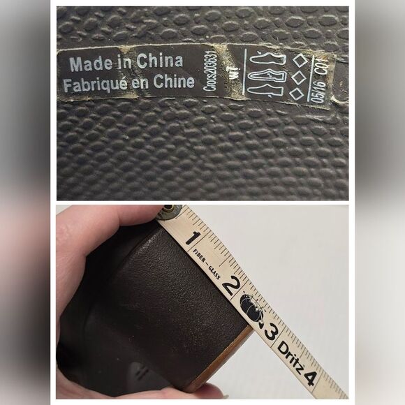 Crocs Sarah Dual Comfort Chunky Heel Rubber Clogs women's size 7 - Picture 8 of 8